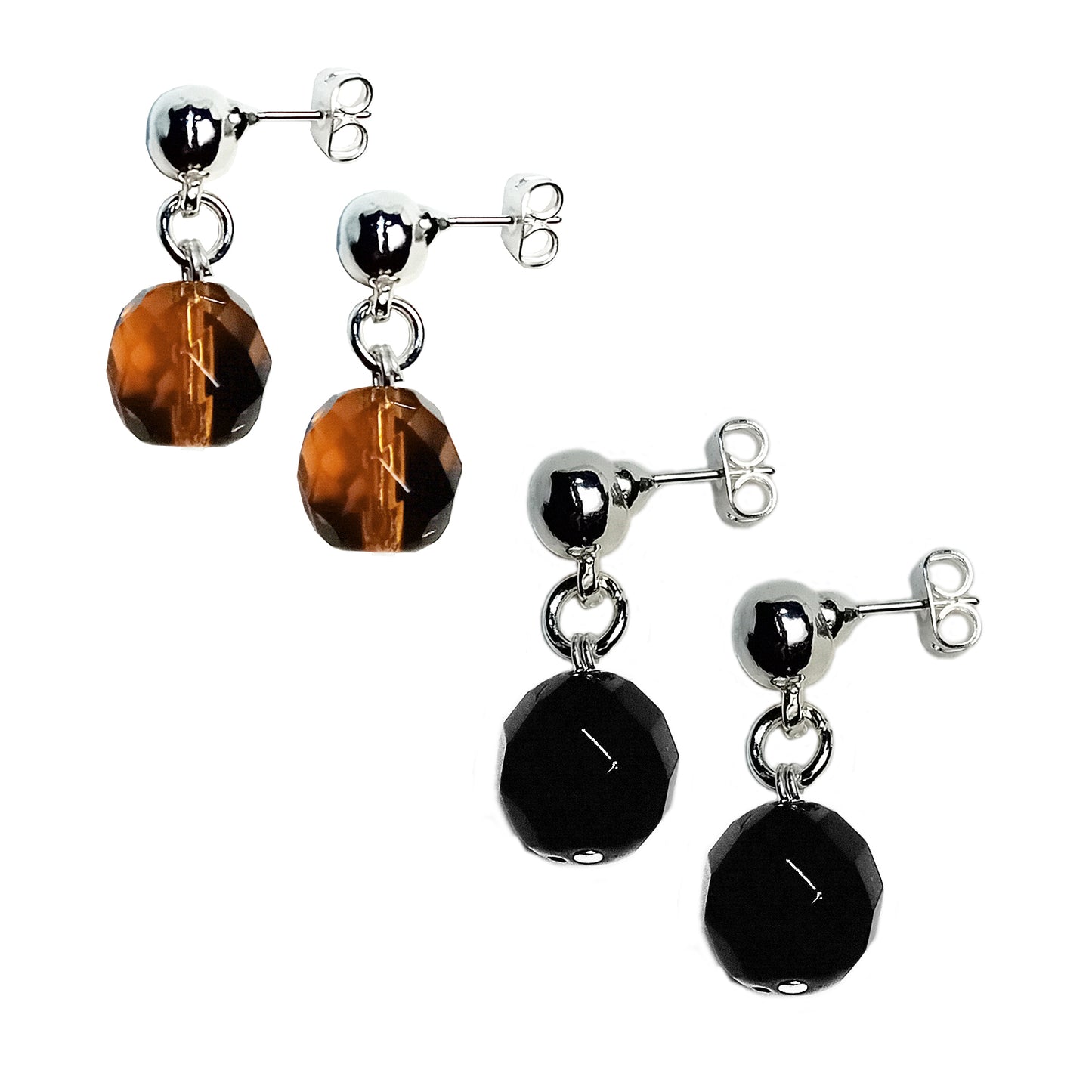 Boucles d'oreilles Ambre