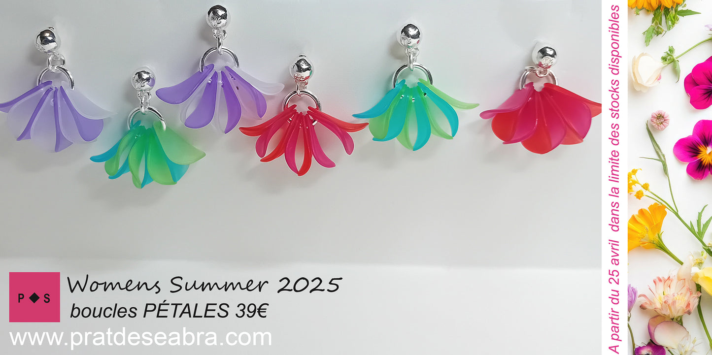 Boucles d'oreilles Petales