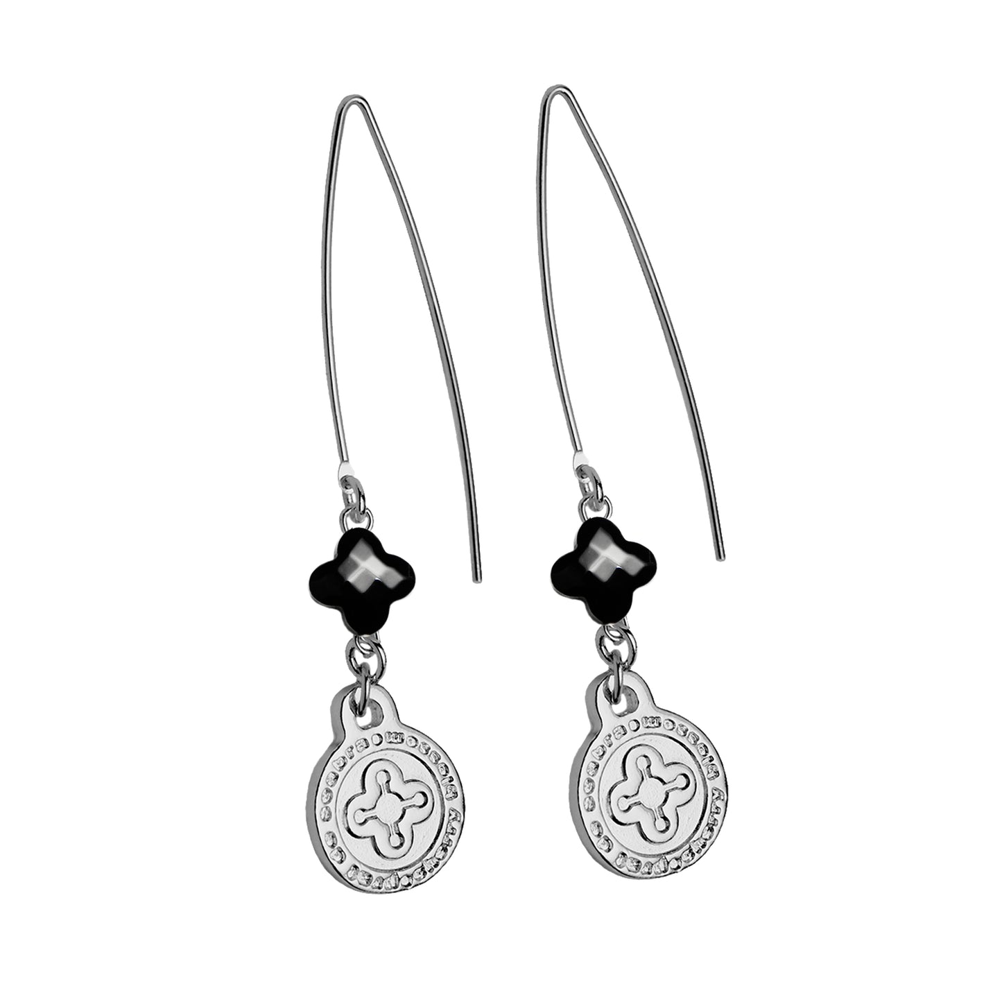 Boucles d'oreilles Tokyo trèfle
