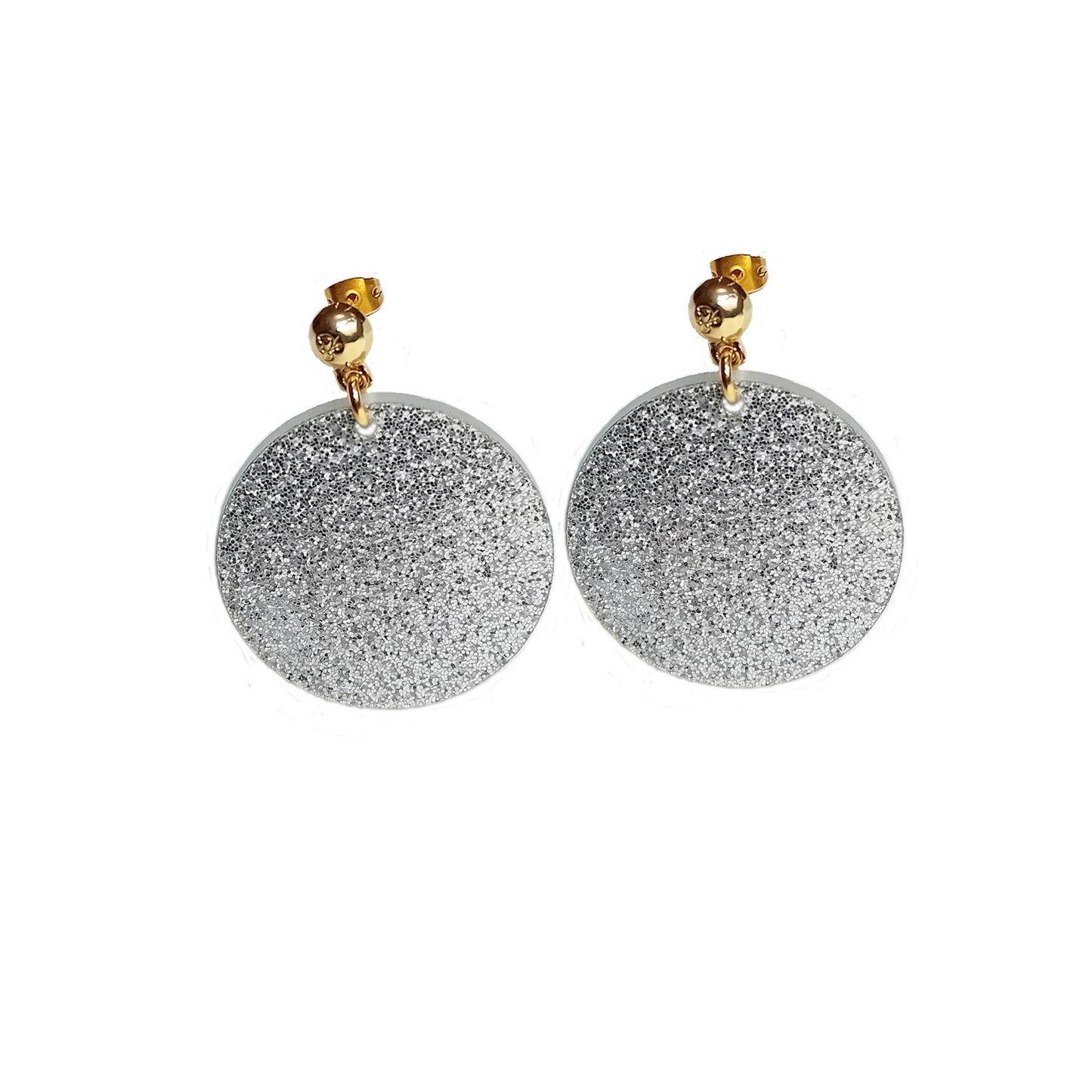 Boucles d'oreilles Paillettes SILVER