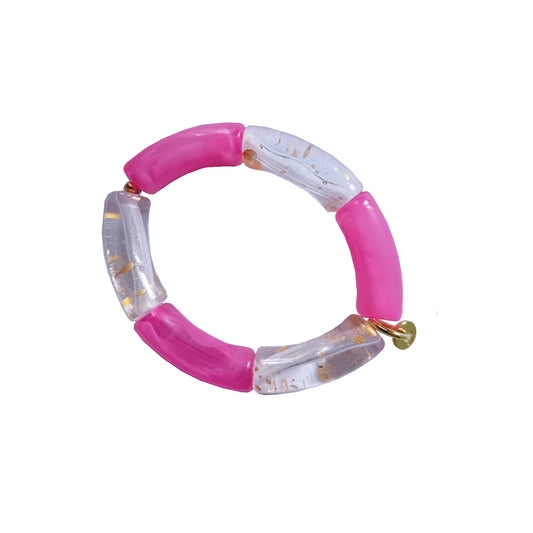 Bracelet framboise OCTOBRE ROSE OR